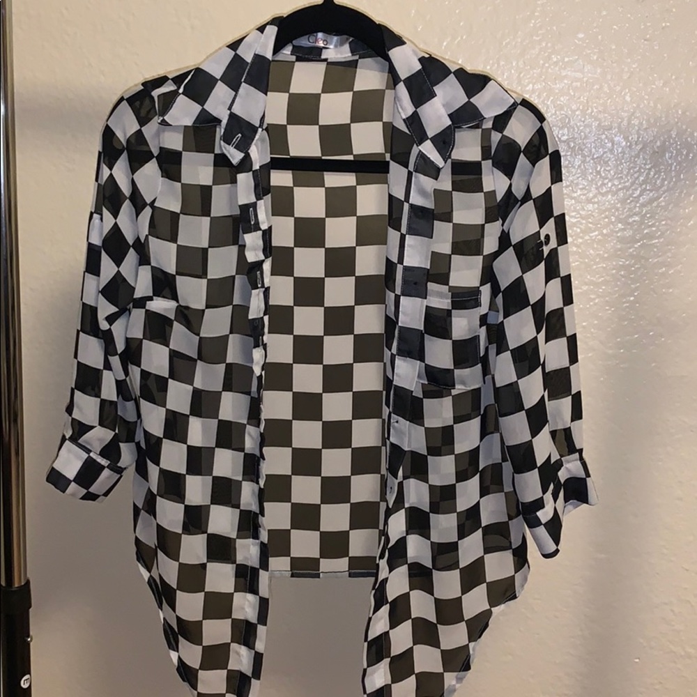 Cleo button up sheer top
